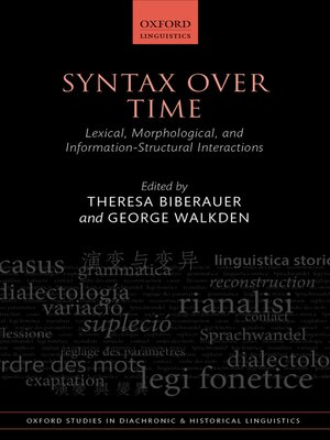 cover image of Syntax over Time